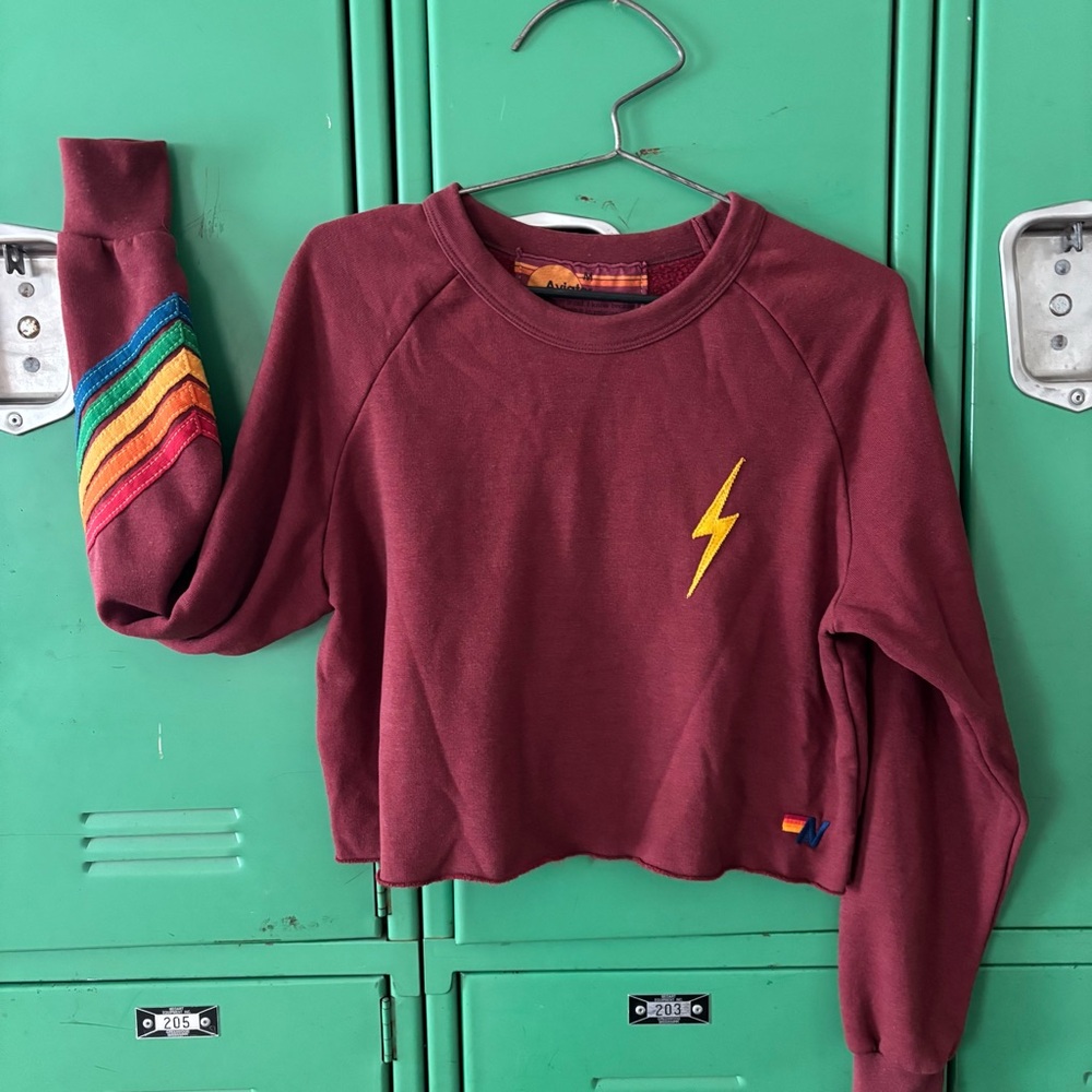 Aviator Nation Maroon Sweatshirt